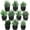Black Pot Painted Style, variant on Small Fake Plants Mini Artificial Potted Plants Indoor Plastic Artificial Plants Aesthetic Eucalyptus Greenery Decor for Office Shelves Living Room Bathroom Bedroom (Fresh Style, 10 Packs)