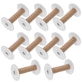 thumbnail image 4 of KAKOWELY spool 10Pcs Wire Winding Spools Yarn Sewing Spools Practical Weaving Bobbins Craft Spools for Embroidery3.94"X2.68"X2.68", 4 of 5
