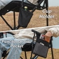 thumbnail image 6 of SUNSPIRE 2 Pack Folding Rocking Camping Chair, Heavy Duty Padded Rocker with High Back Hard Armrests for Outdoor Garden Patio, 6 of 7