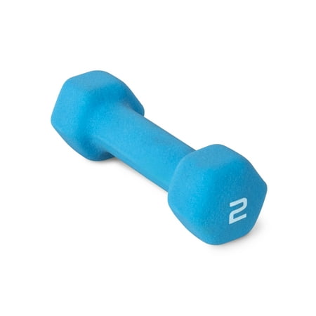 CAP Barbell Neoprene Dumbbell, Single 2lbs - (Best Back Workout Dumbbells)
