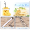 thumbnail image 3 of 2Pcs Stainless Steel Cheese Slicer Cream Cutter Butter Scraper Multi Purpose Kitchen Tools for Kitchen Bakery (Wire Handle, Silver), 3 of 8