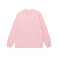 thumbnail image 5 of CYiJun Men's Cotton Long Sleeve Shirts Crewneck Basic Tee Fall Moisture Wicking Casual T Shirts,Pink XL, 5 of 6