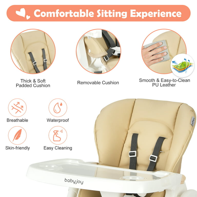 INFANS 3 in 1 Baby High Chair, Electric Baby Swing, Infant Booster with  Remote Control, Removable Tray, Double Cushion 