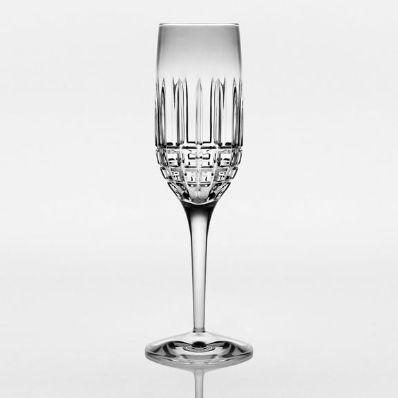 Set of 4 Luxembourg Simple Cut Crystal Champagne Glasses 6 oz.