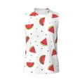 thumbnail image 6 of Picia Hand Drawn Watermelon mens Cotton Tank Undershirts , Moisture-wicking Ribbed Tanks, Lightweight Cotton Tank Undershirts-Medium, 6 of 8