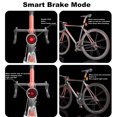 thumbnail image 6 of SPRING PARK Smart Induction Auto On/Off Rear Bicycle Flashlight Ultra Bright Back Brake USB Rechargeable Safety Red Led Taillight Waterproof Road Cycling Lights, 6 of 7