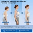 thumbnail image 7 of Posture Corrector for Men&Women, Back Brace Shoulder Straightener, Adjustable Full Back Support for Women and Men, Upper and Lower Back Pain Relief - Scoliosis, Hunchback, Hump, Thoracic - Large, 7 of 7