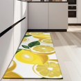 thumbnail image 4 of Yellow Lemon Fruit Slices White Pattern Kitchen Rug Mat,Kitchen Runner Rugs Non Skid Washable,Decorative Kitchen Floor Mats for Kitchen,Sink,Laundry,17"X47", 4 of 5