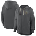 thumbnail image 4 of Women's Fanatics Black Vegas Golden Knights Authentic Pro Rink Raglan Full-Zip Hoodie, 4 of 7