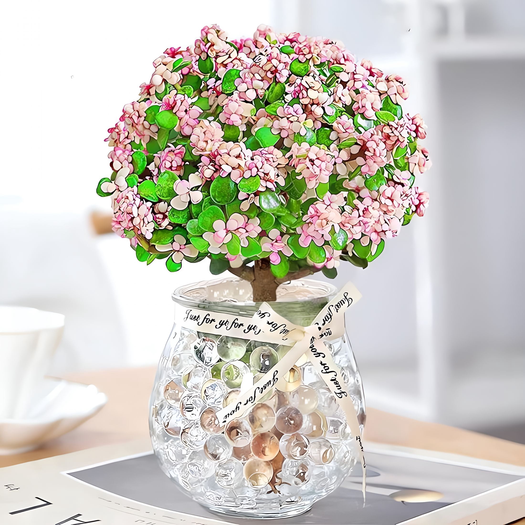 BESTSKY 200,000 Pcs Clear Water Gel Beads,Vase Filler Beads Water,Beads for Soilless Planting Floating Candles Wedding Centerpiece Decoration Floral Arrangement