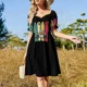 thumbnail image 4 of Vestido de desayuno con huevos y tocino, vestido para mujer, vestidos de verano para mujer, 4 of 7