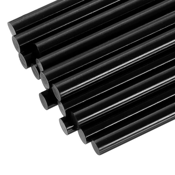 40 Pack Mini Hot Glue Sticks, 0.28" Dia x 3.94" Long EVA Glue Gun Sticks, Black