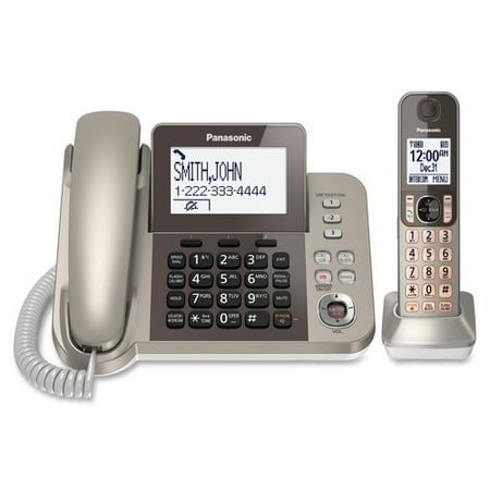 Panasonic KX-TGF350N DECT 6.0 Cordless Phone - Silver, Black 1 x Phone Line - Speakerphone