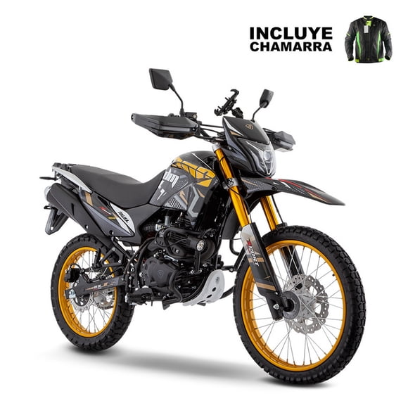 Motocicleta Italika DM300 DORADO con GPS