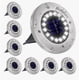 thumbnail image 1 of Lampara solar exterior led de suelo para exteriores a prueba de agua, cada una con 16 LED, blanco frío, 8 piezas, 1 of 4