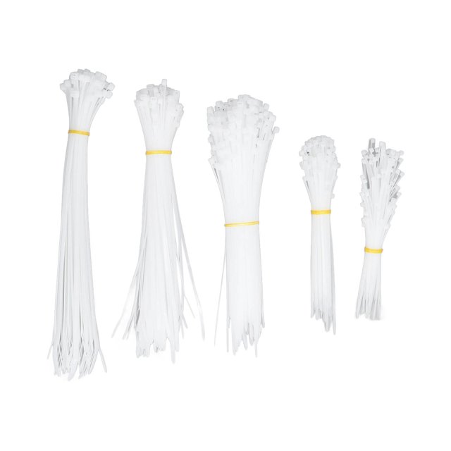 Bridas para cables con autobloqueo, 550 piezas Juego de bridas para cables con cremallera para cables de nailon Bridas para cables de nailon Rendimiento de alta gama