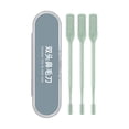 thumbnail image 1 of Mini Nose Hair Razor, Precise Trimming, Mint Green/Dark Green/Cream Yellow/Sky Blue/Blossom Pink, 1 Set, Washable and Portable, 1 of 8