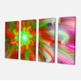 thumbnail image 2 of Danse des Pétales de Fleurs Fractales Rouges - Toile Florale Art Print, 2 of 3