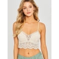 thumbnail image 5 of Made by Olivia Women's Crochet Laced Bralette Crop Cami Top, 5 of 7