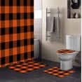 thumbnail image 1 of FMSHPON Halloween 4 Piece Bathroom Set Shower Curtain Bath Rug Contour Mat and Toilet Lid Cover, 1 of 8