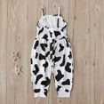 thumbnail image 6 of QIPOPIQ Toddler Girl Clothes Clearance Children's Summer Romper Printing Sling Sleeveless Backless Short Jumpsuit Outfits, 6 of 9