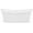 White / Chrome, variant on Dreamline BTDT6932XCW04 Duet 69" Free Standing Acrylic Soaking Tub - White