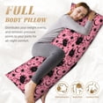 thumbnail image 5 of Body Pillow Cover, halloween pink bat Body Pillow Cases with Zipper Soft Breathable Smooth Skin Friendly Long Pillow Case 20x60 inches, 1Pcs, 5 of 7
