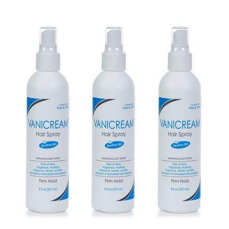 Vanicream Hair Spray for sensitive skin Dermatologist tested firm Hold 8 oz (Pack of 3)