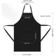 thumbnail image 2 of Delantal de Cocina Profesional Impermeable Antimanchas con Bolsillos, Delantal de Chef para Mujeres y Hombres, Delantal Parrillero y Multiusos (Negro), 2 of 4