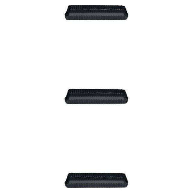 relayinert Removable Bottom Carbon Steel Baking Pans For Shaped Treats Multifunctional black 3Set
