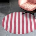 thumbnail image 4 of Aesthetic Heather Violet And White Vertical Round Carpet Circle Rug Outdoor Patio Area Rug Washable Large Area Rugs Hallway Room Decor Fitness Mats, 4 of 8