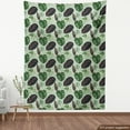 thumbnail image 4 of Ambesonne Tropical Fabric by the Yard Upholstery, Monsteras Calathea Ginkgo, 3 Yards, Hunter Green Pale Rose, 4 of 5