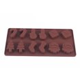 thumbnail image 1 of Moldes de silicona para chocolate, moldes para galletas navideñas, bandeja antiadherente para cubitos de hielo, accesorios para hornear, 1 of 10