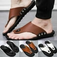 thumbnail image 2 of Tejiojio Sandals Clearance,Men Flip Flop Beach Slipper Comfortable T-Strap Open Toe Slipper, 2 of 8