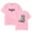 Pink, variant on Los Boyz Rodeo Merch Short Sleeve T-shirt Unisex Fashion Crew Neck Top