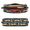 thumbnail image 2 of Yiaed UAE Travel1 1 Print Leather Pencil Case - Leather Pen Pencil Holder - Elegant & Practical Pencil Pouch for Work & Office, 2 of 7