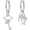 Virgo Earrings, variant on 925 Sterling Silver Zodiac 12 Constellation Astrology Dangle Earrings Latch Back Drop, Style E2414