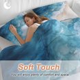 thumbnail image 6 of Blue Beach Coastal Duvet Cover Queen Size, Summer Ocean Seaside Nautical Comforter Cover with Zipper Closure, 3 Piece Bedding Sets 1 Duvet Cover 90x90 Inches and 2 Pillow Shams, 6 of 9