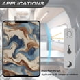 thumbnail image 5 of POLERO Reflective RV Door Window Shade, 17.3” x 26” Car Door Window Cover Fashion Sunshield Blocking Light, Heat and UV Rays for RV Trailer Camper Windows (Brown Marble), 5 of 7
