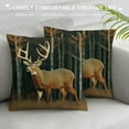 thumbnail image 3 of JRXY  Deer Grass Hunting Rustic Farmhouse Decorative Throw Pillow Cover Square Cushion Case for Home Sofa Couch Decoration White, 3 of 5