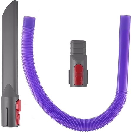 3-Piece Vacuum Cleaner Accessories Kit, Flat Nozzle, Hose and Adapter, Vacuum Cleaners for Dy*son V7 V8 V10 V11 V12 V15, for Cleaning Under Furniture and in Corners