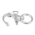 thumbnail image 2 of 2Pcs Snap Shackle Stainless Steel 316 Buckle Brace Ring Useful Tool Round Ring Shackle 76mm, 2 of 3