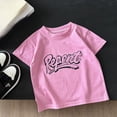 thumbnail image 2 of Quealent Girls Bow Tops Short Sleeve T-Shirts Summer Graphic Tees Shirts Cotton Tshirts for Kids 2-14 Years (Hot Pink, 5-7 Years), 2 of 5