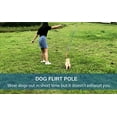 thumbnail image 3 of Dogs Chase and Tug of War Durable Teaser Wand with Pet Durable Teaser Wand with Pet Fleece Rope Tether Lure Toy to Outdoor Exercise & Training for Small Medium Large Dogs, 3 of 5