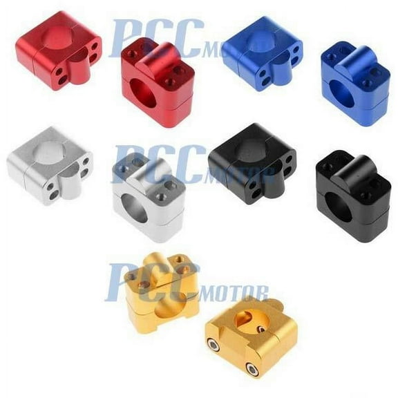 Black 1-1/8" 28MM Fat bar Handle Bar Clamps Taper CNC Aluminum Pit Dirt Bike CL11_K