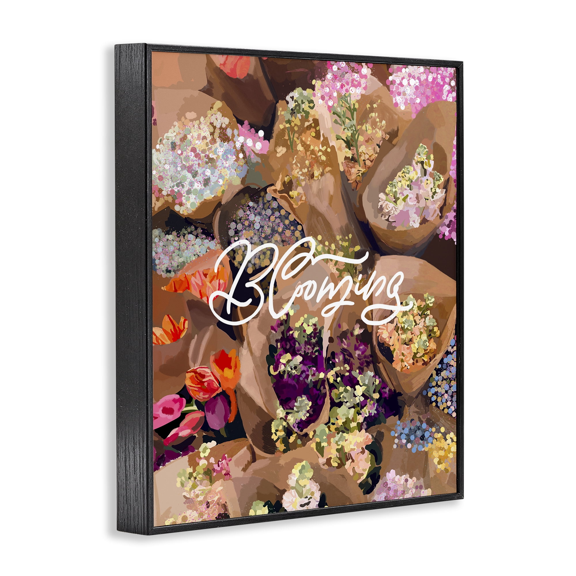 Stupell Industries Blooming Spring Bouquets Black Framed Giclee Art, design by Amelia Noyes