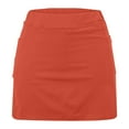 thumbnail image 5 of LEBONYARD 2025 Clearance Items under $5.00 Women's Seam-Free Comfort Yoga Skort,Women's New Color Mid-waist Skirt Pants Sports Shorts Bottoming Skirt Pants Orange L, 5 of 5