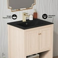 thumbnail image 4 of Château 24" Freestanding Bathroom Vanity in White Oak with Black Sink Top, 4 of 9