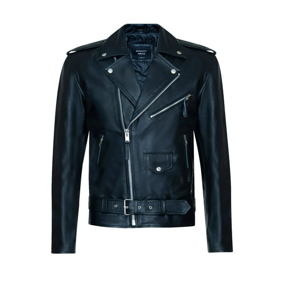 Mens Brando RED INDIAN Leather Jacket - Tadley