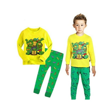 

Peyakidsaa Teenage Mutant Ninja Turtles Toddlers Kids Baby Boys Nightwear Pajamas Sleepwear